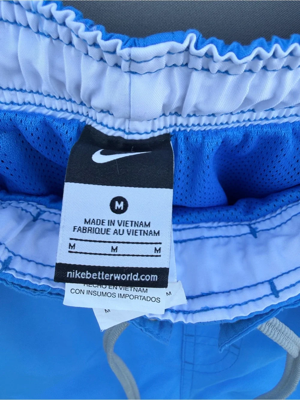 Nike Men’s Blue Swim Trunks – Size M